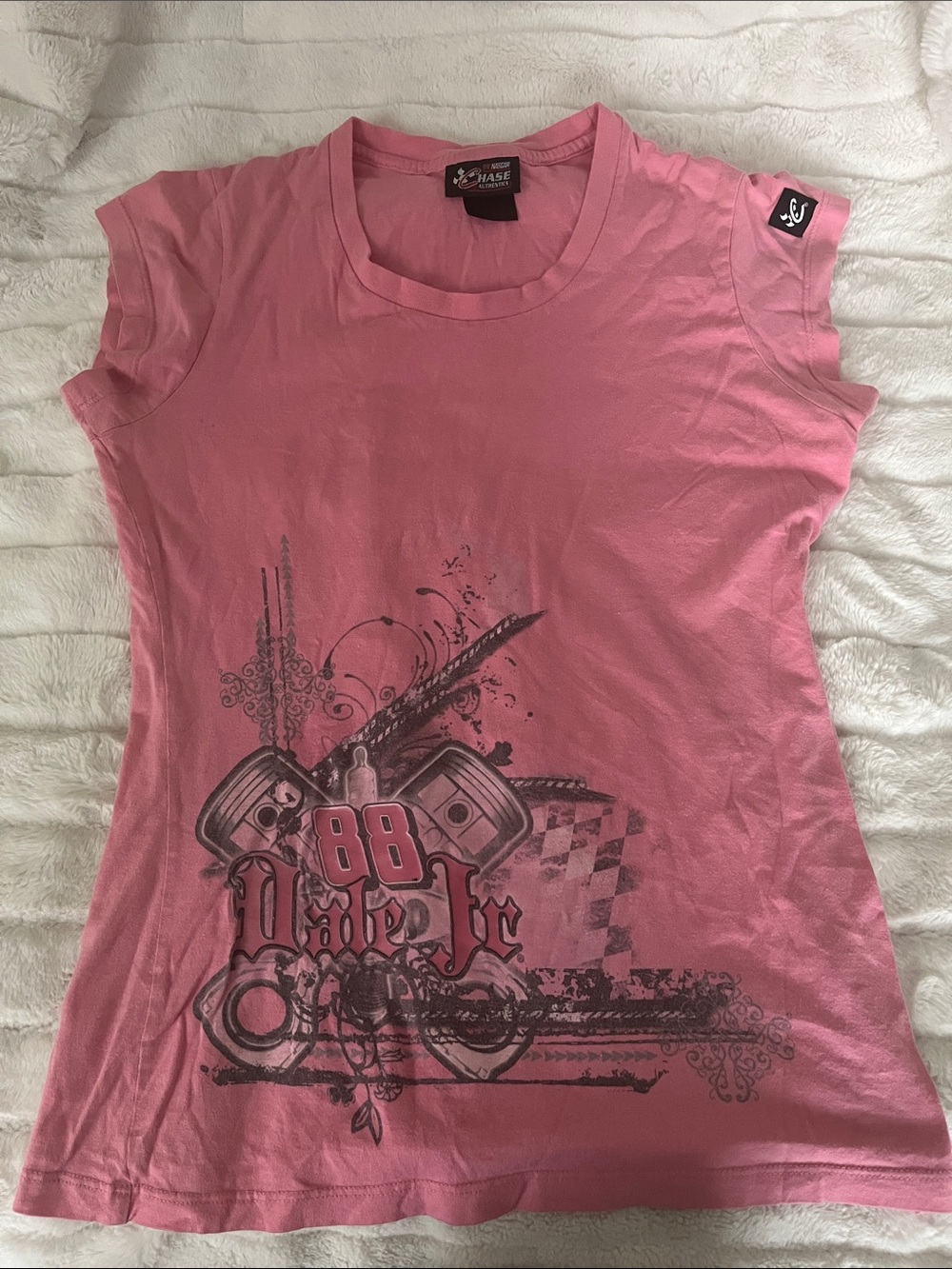 Pink NasCar Dale Jr Chase Authentics size small
